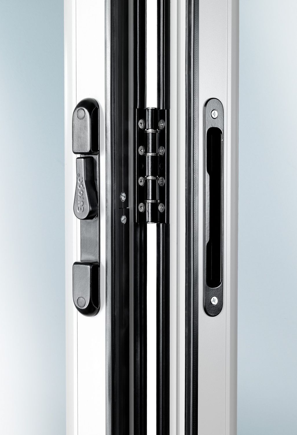 Puerta de interior / plegable / de aluminio / acristalada - S.5000