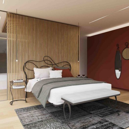 Cama de matrimonio - MERCURY - Barel Srl - contemporánea / con cabecero