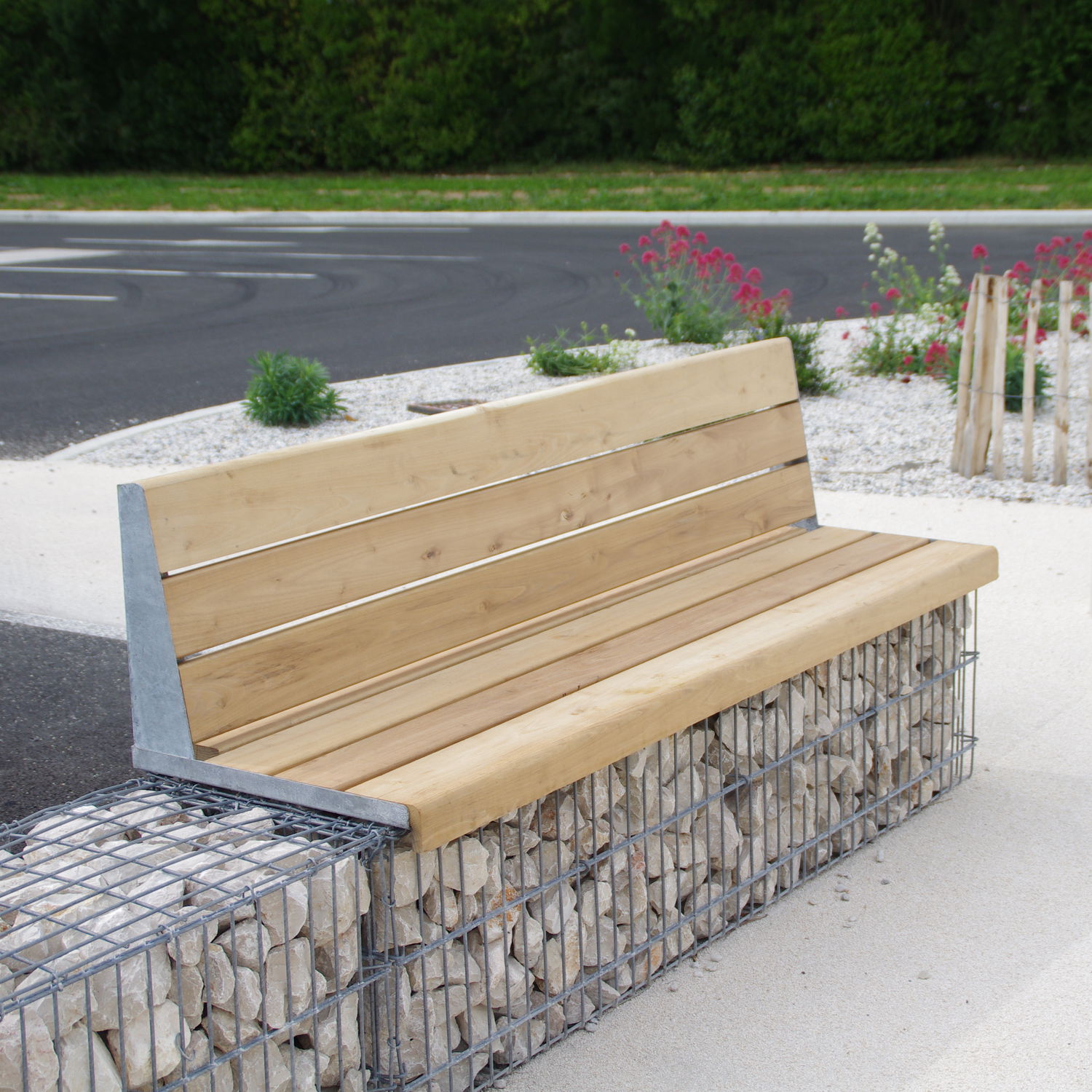 Banco público - MOBILIER EVOL - ID GABION - L'AGENCE URBAINE - de