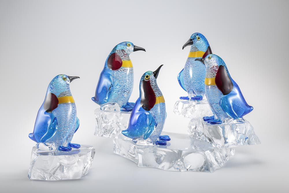 Escultura de cristal de Murano - BIRDS - Zanetti Murano srl