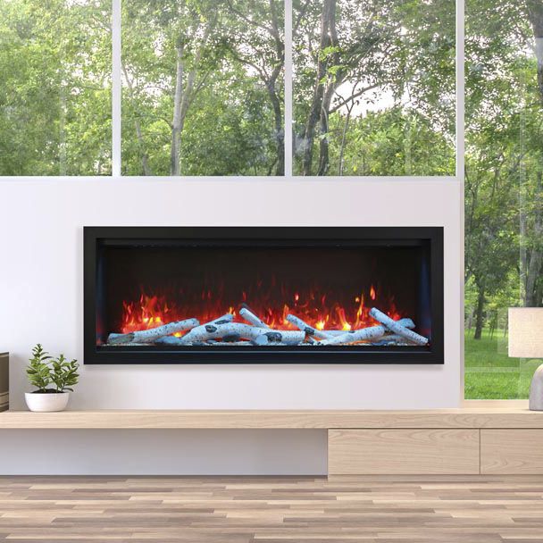 Chimenea eléctrica - SYM-60-XT - Amantii - contemporánea / hogar