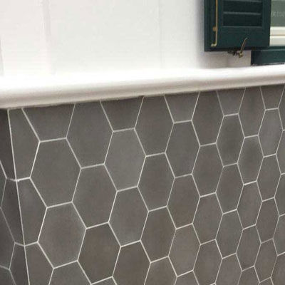 Baldosa hidráulica para interior - BALDOSA HEXAGONAL LISA D - Torra