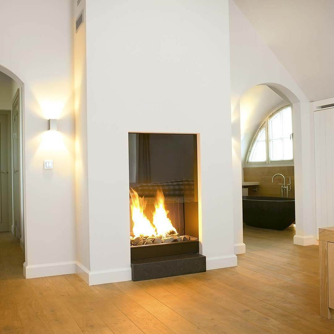 Chimenea de gas - 841 - boley - contemporánea / hogar cerrado / encastrable