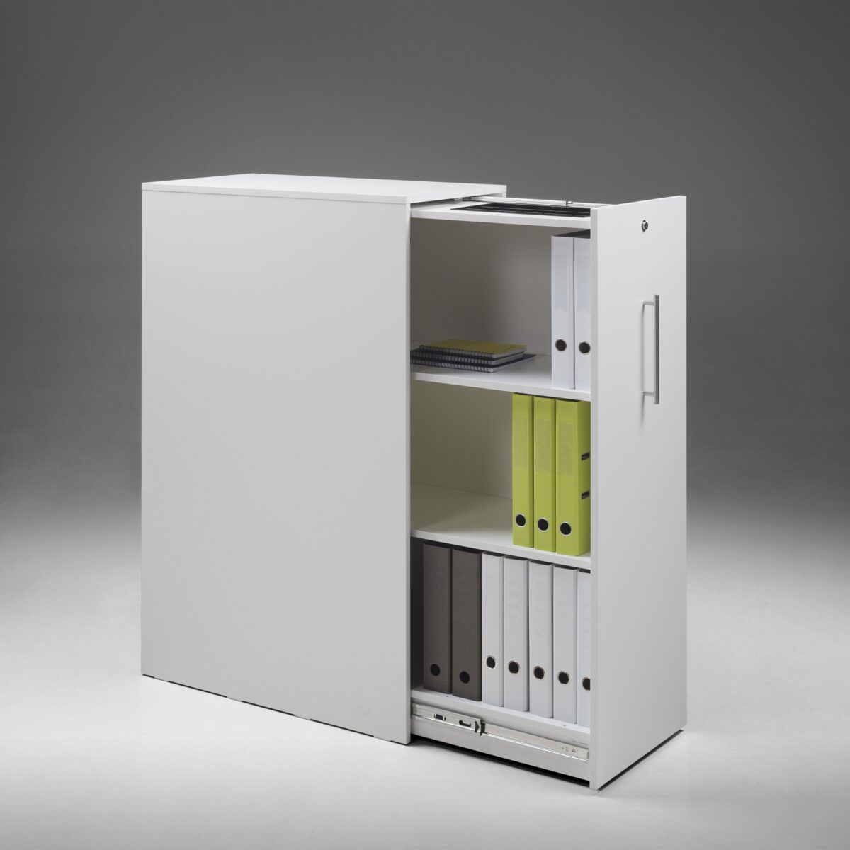 Cajonera de oficina de melamina - PIANO - Standard AS - con 1 cajón