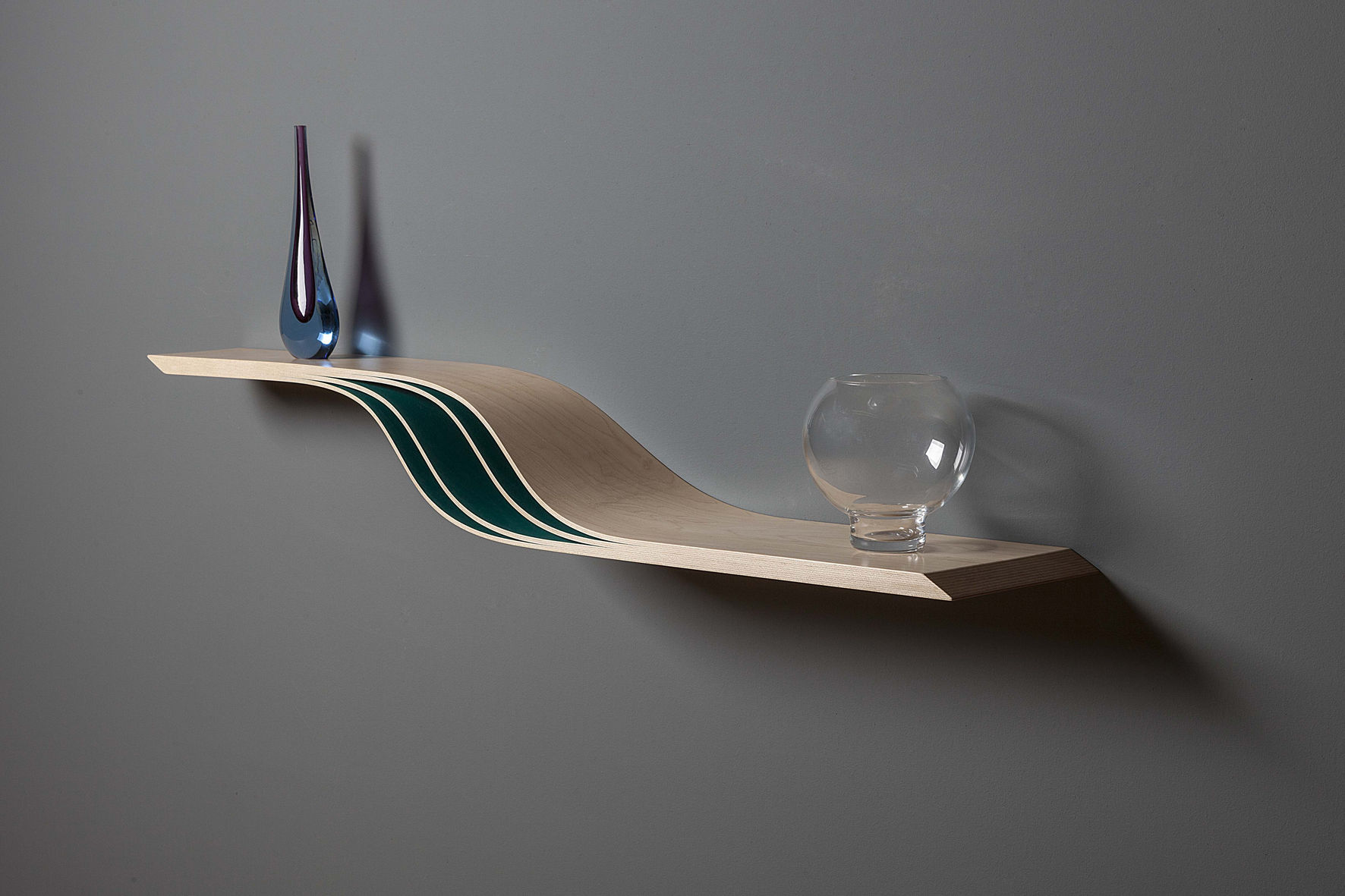 Estantería mural - VITULUS - David Tragen - contemporánea / de madera