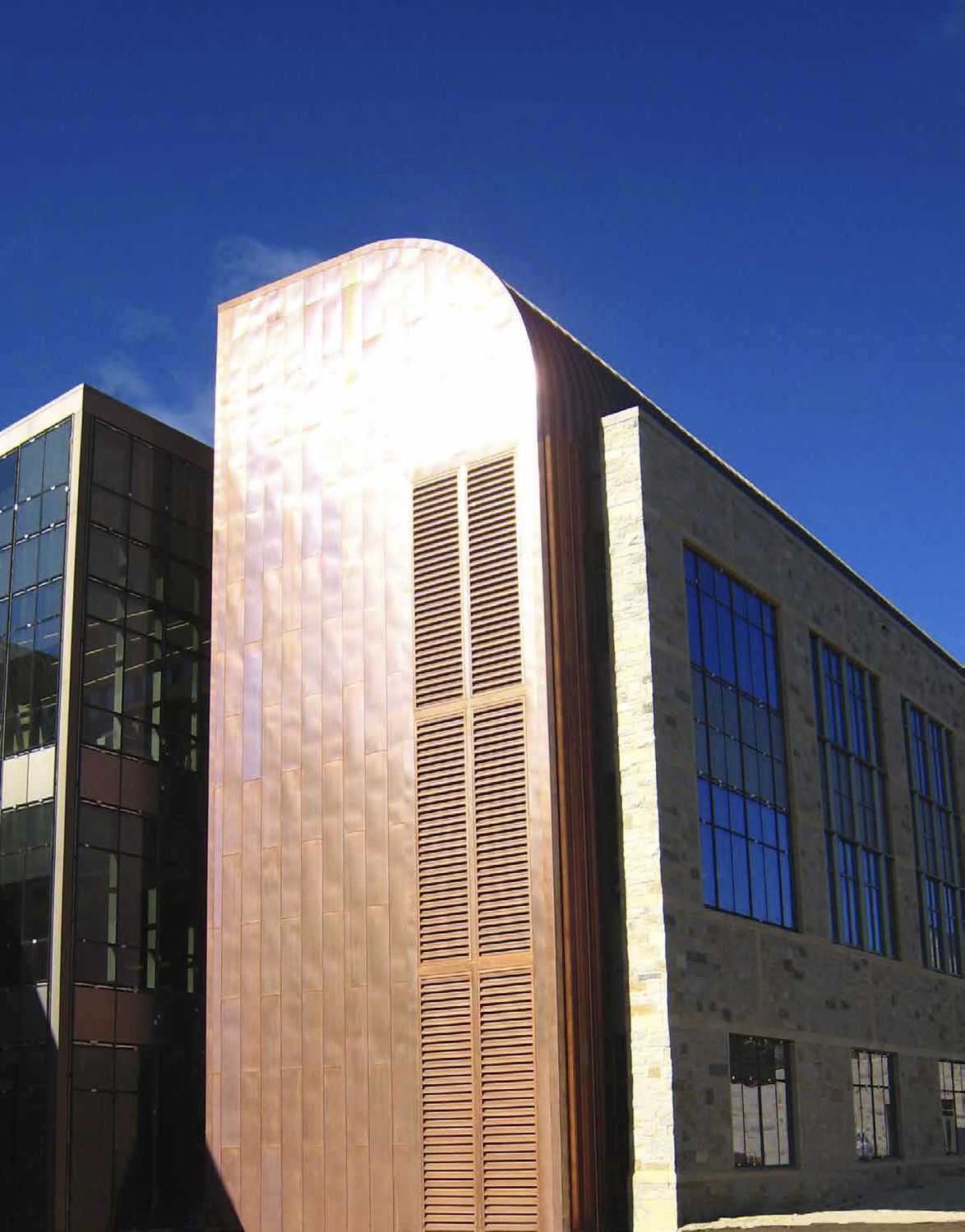 Revestimiento de fachada de cobre / de material compuesto / de acero