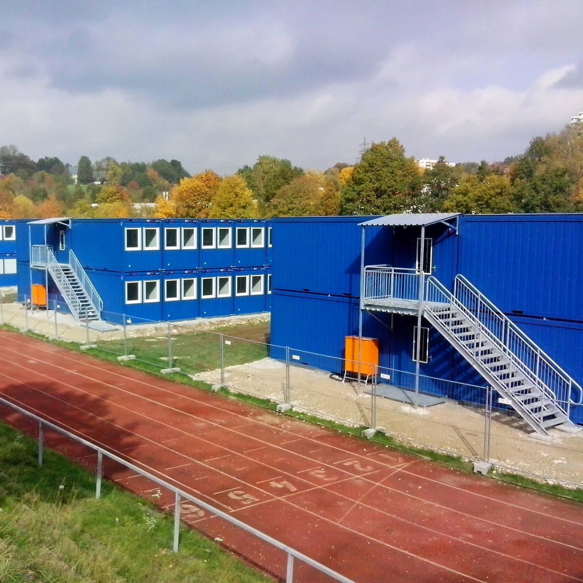 Escalera recta - CONTAINER - TLC Sp. z o.o. - en U / estructura de