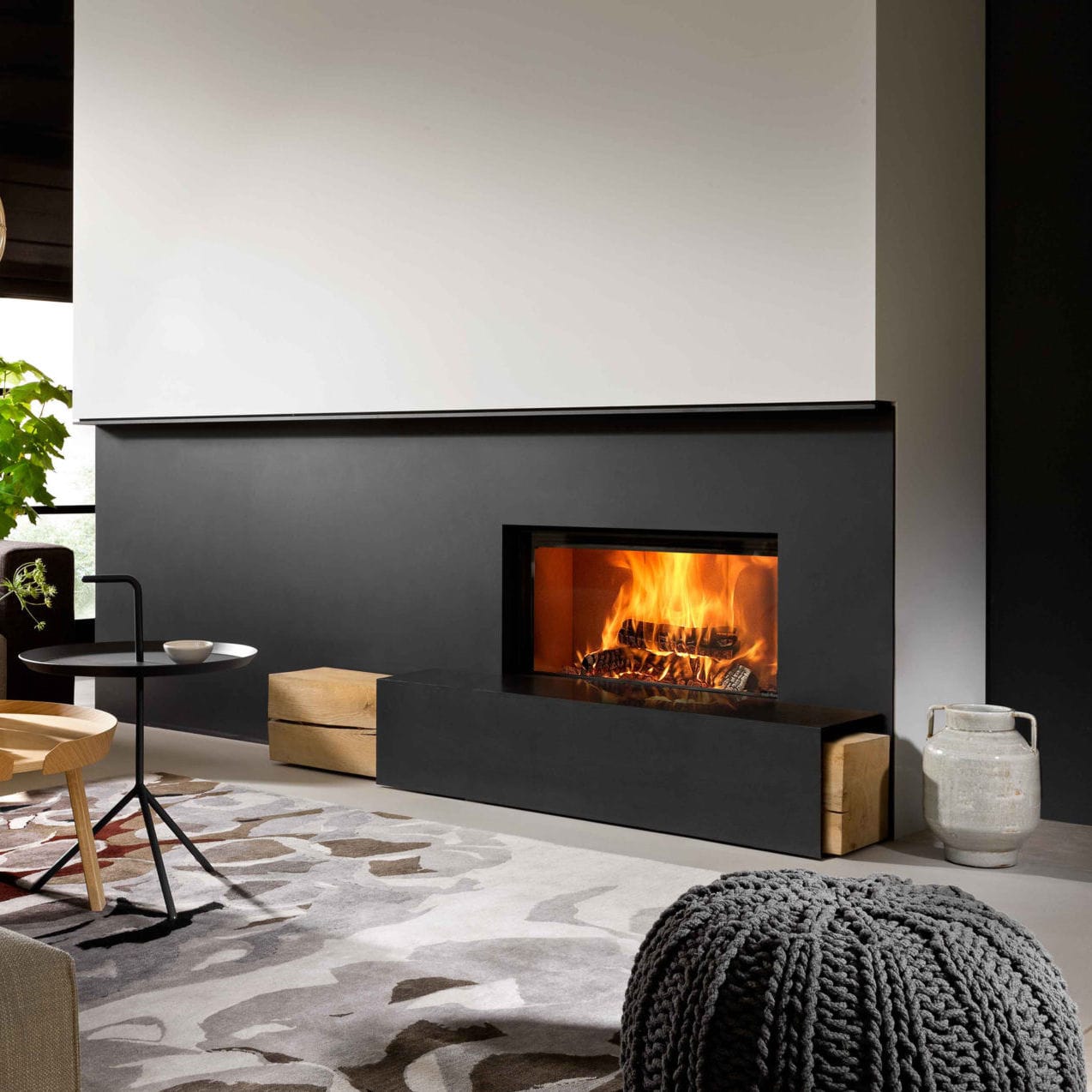 Chimenea de leña - KALFIRE HEAT PURE W85/40F - Bespoke Fireplace