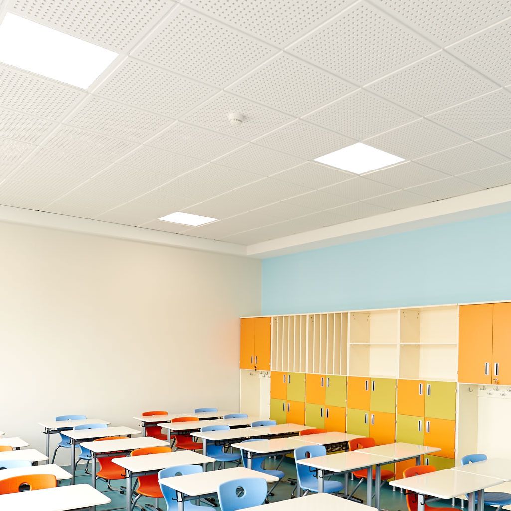 Falso techo de yeso - T-15 LAY-IN - Tacer Ltd. - en losas / acústico