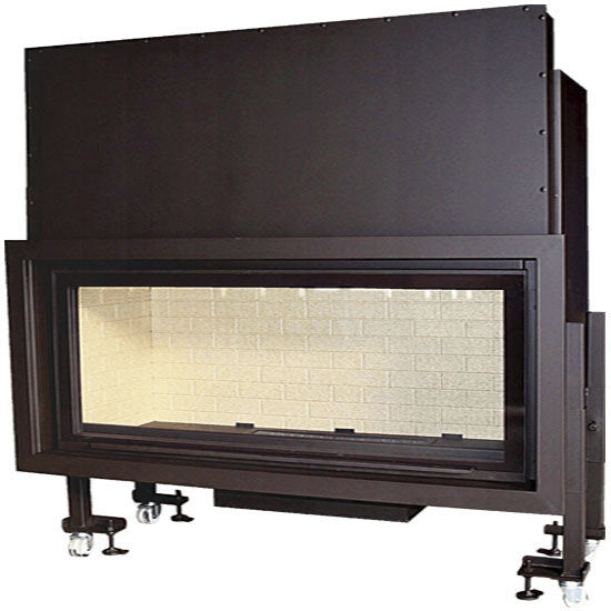 Chimenea con puerta retráctil - HSE 160 CRYSTAL - Chimeneas Campos S.L