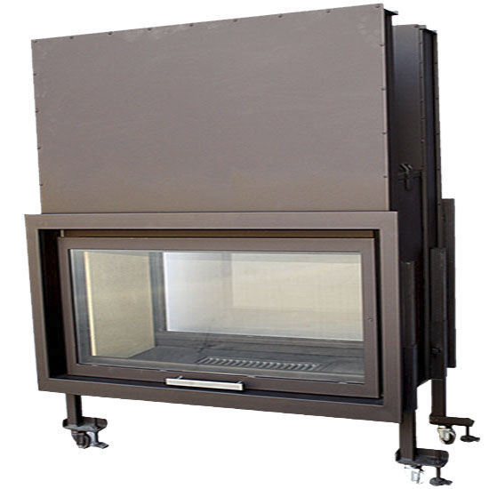 Chimenea con puerta retráctil - HSE 140 CRISTAL - Chimeneas Campos S.L