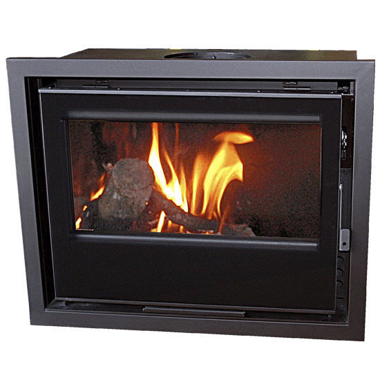Chimenea insertable de leña - HS 80 CRISTAL - Chimeneas Campos S.L.