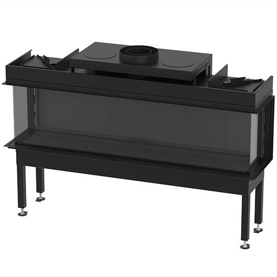 Chimenea de gas - GAS CRYSTAL 160 3 CARAS - Chimeneas Campos S.L