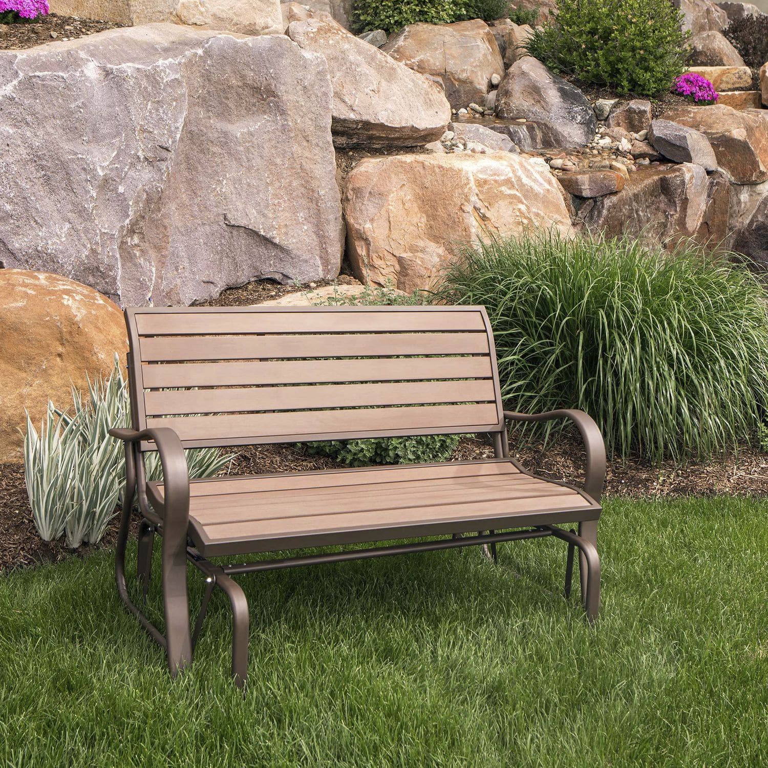 Banco para jardín contemporáneo - 60290 - Lifetime - de madera / de