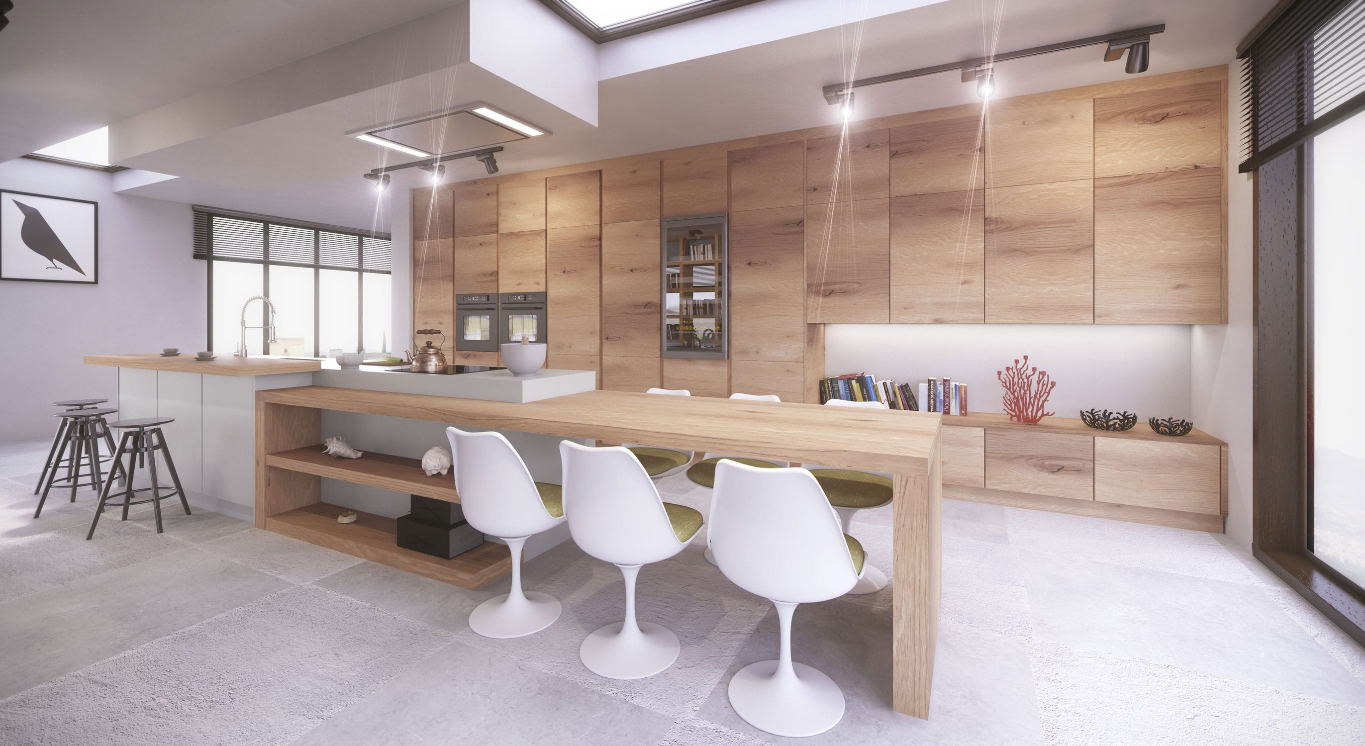 Cocina contemporánea - VEGA - BC3 - de chapa de madera / de madera