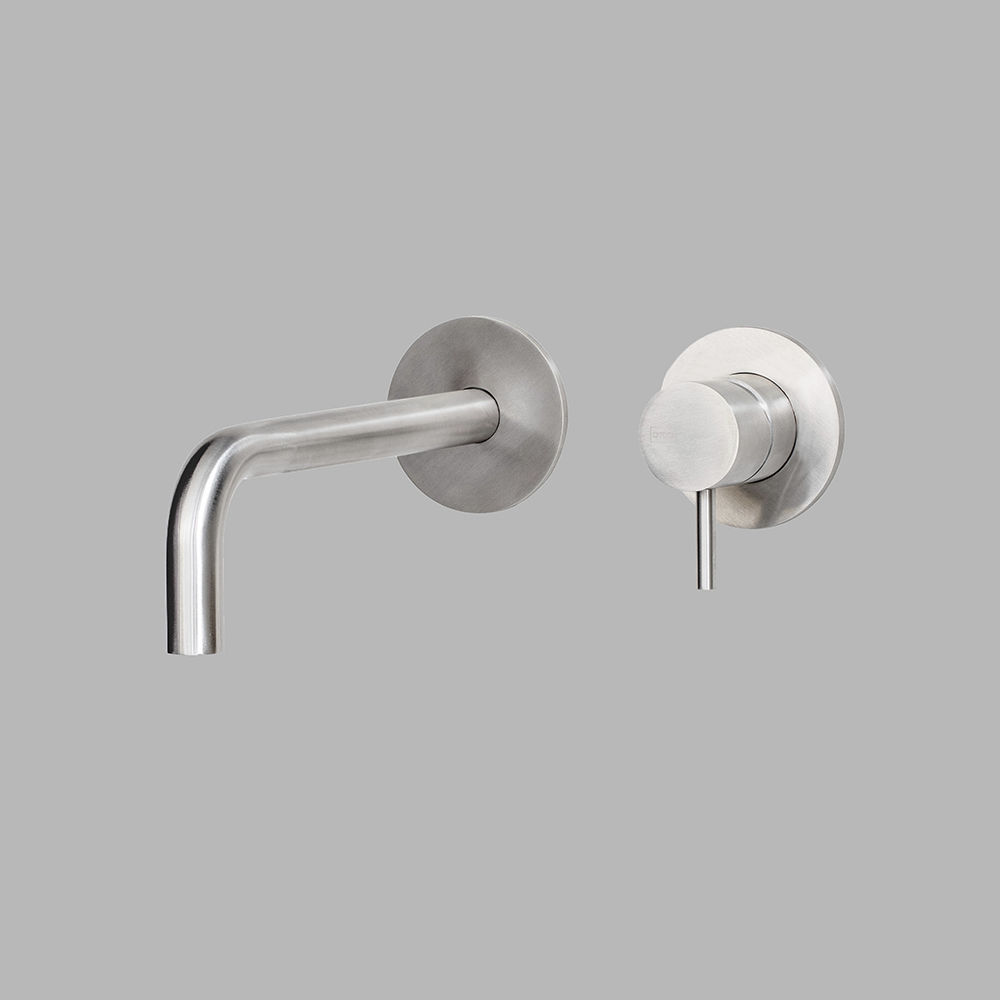 Grifo Monomando Para Lavabo Qt3100 190 Series Qtoo De Pared De Acero Inoxidable De Baño 1264