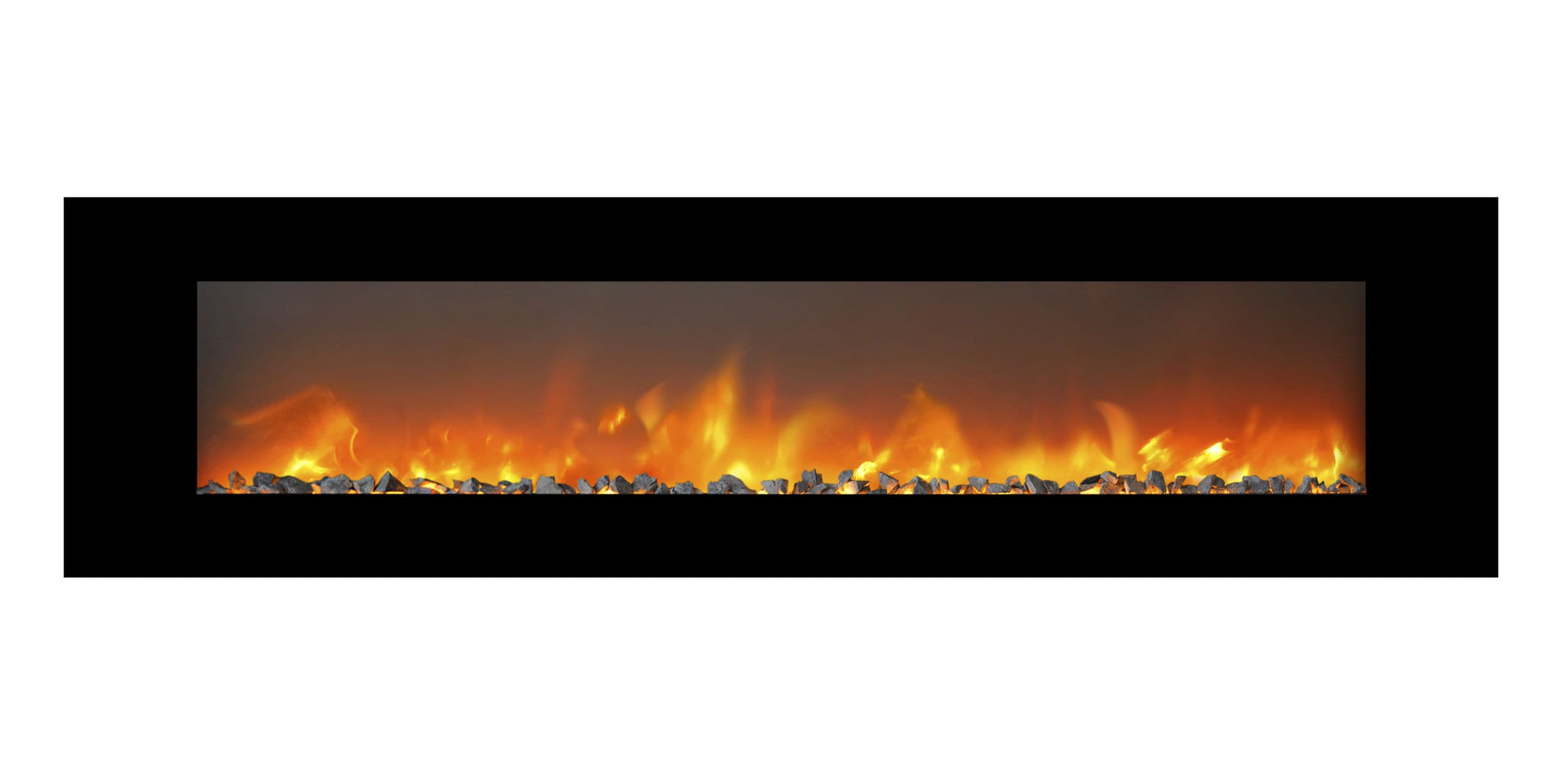 Chimenea eléctrica / contemporánea / cerrada / empotrable - TRIVERO
