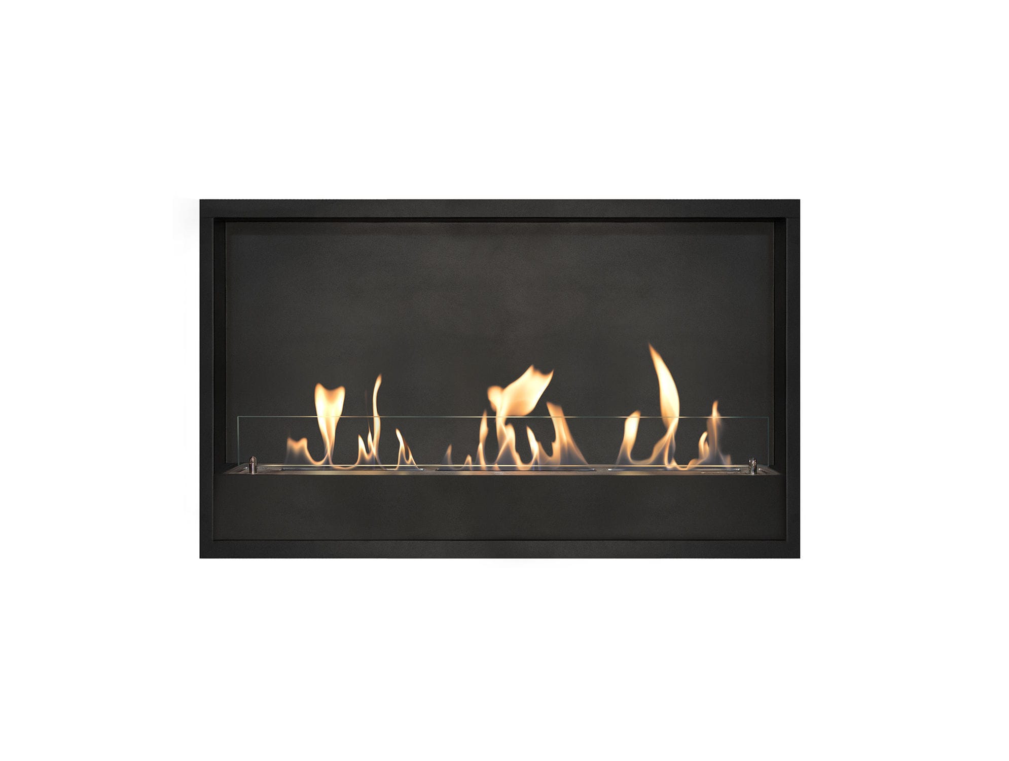 Chimenea de gas / contemporánea / hogar abierto / empotrable - XL