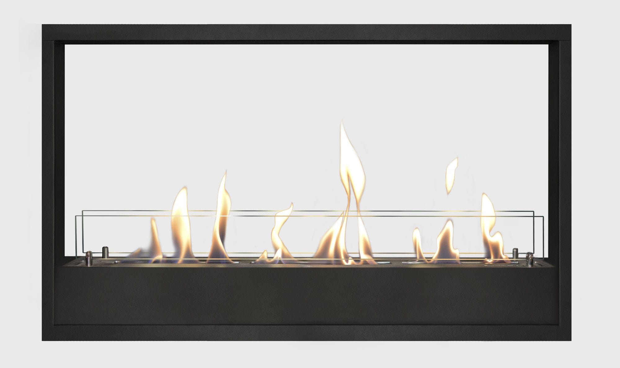 Chimenea de gas / contemporánea / hogar abierto / empotrable - XL