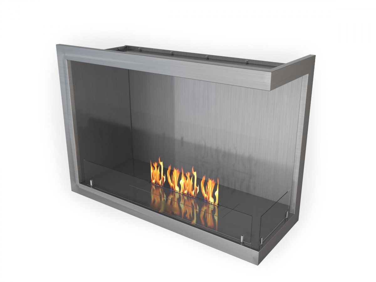 Chimenea de bioetanol / contemporánea / hogar abierto / de doble cara