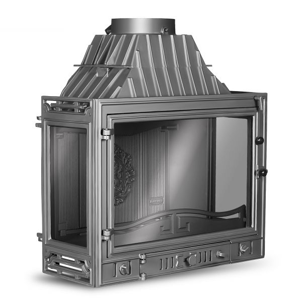 Chimenea insertable de 3 caras - W3 PLB - kawmet - de leña / de