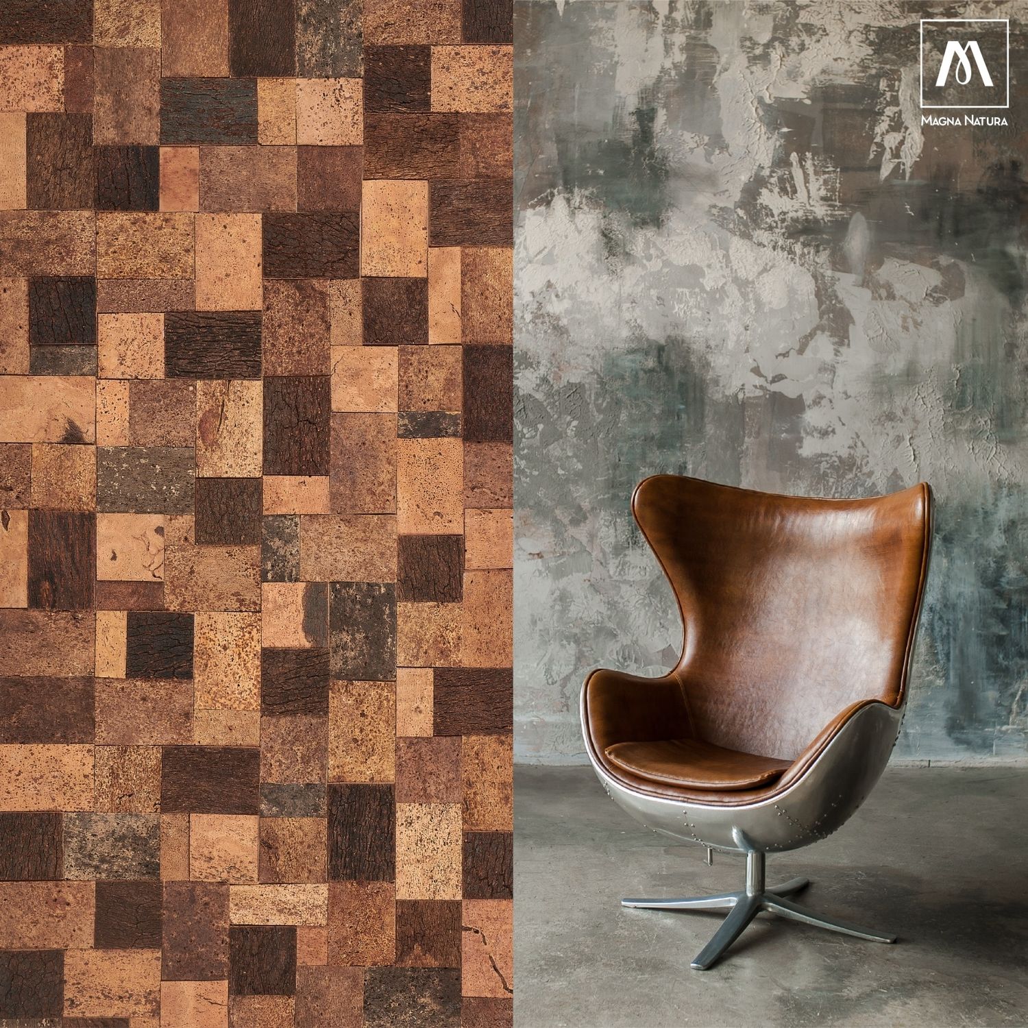Revestimiento de pared para interior - CORBU - MAGNA NATURA | Cork