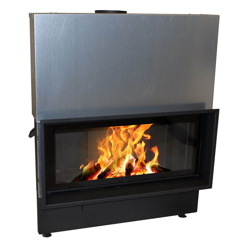 Chimenea insertable de leña - CLOUD 100 R HORIZON - Cheminées de Chazelles