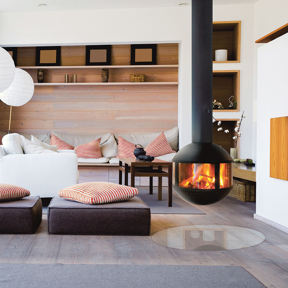 Chimenea de leña - AGORAFOCUS 630 - Focus - contemporánea / hogar