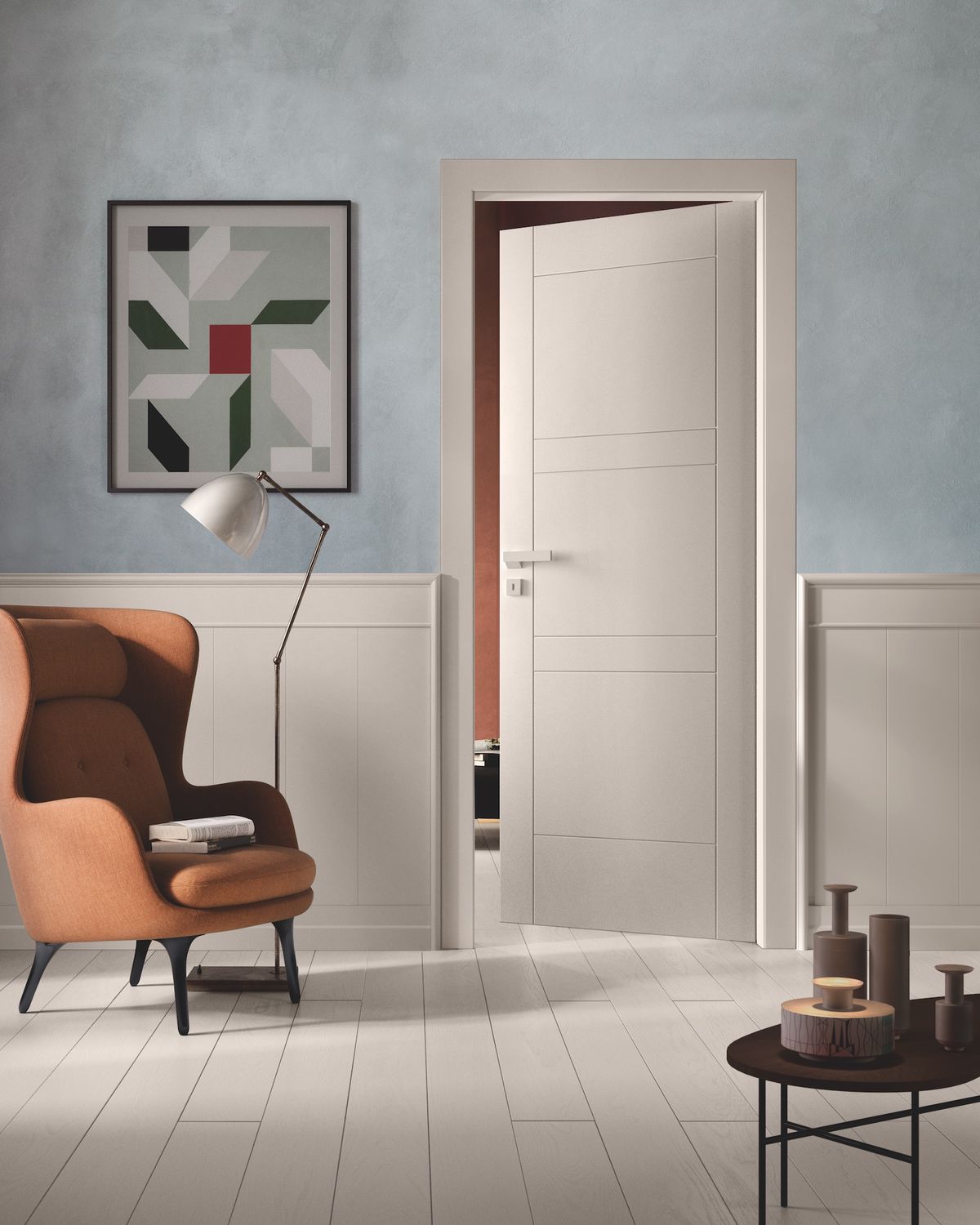 Puerta de interior - PATIO - GAROFOLI - de madera / abatible / ciega