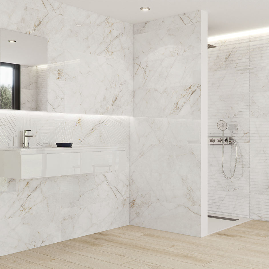 Baldosa de interior - MARMOREA CUARZO RENO - GRESPANIA CERAMICA - de