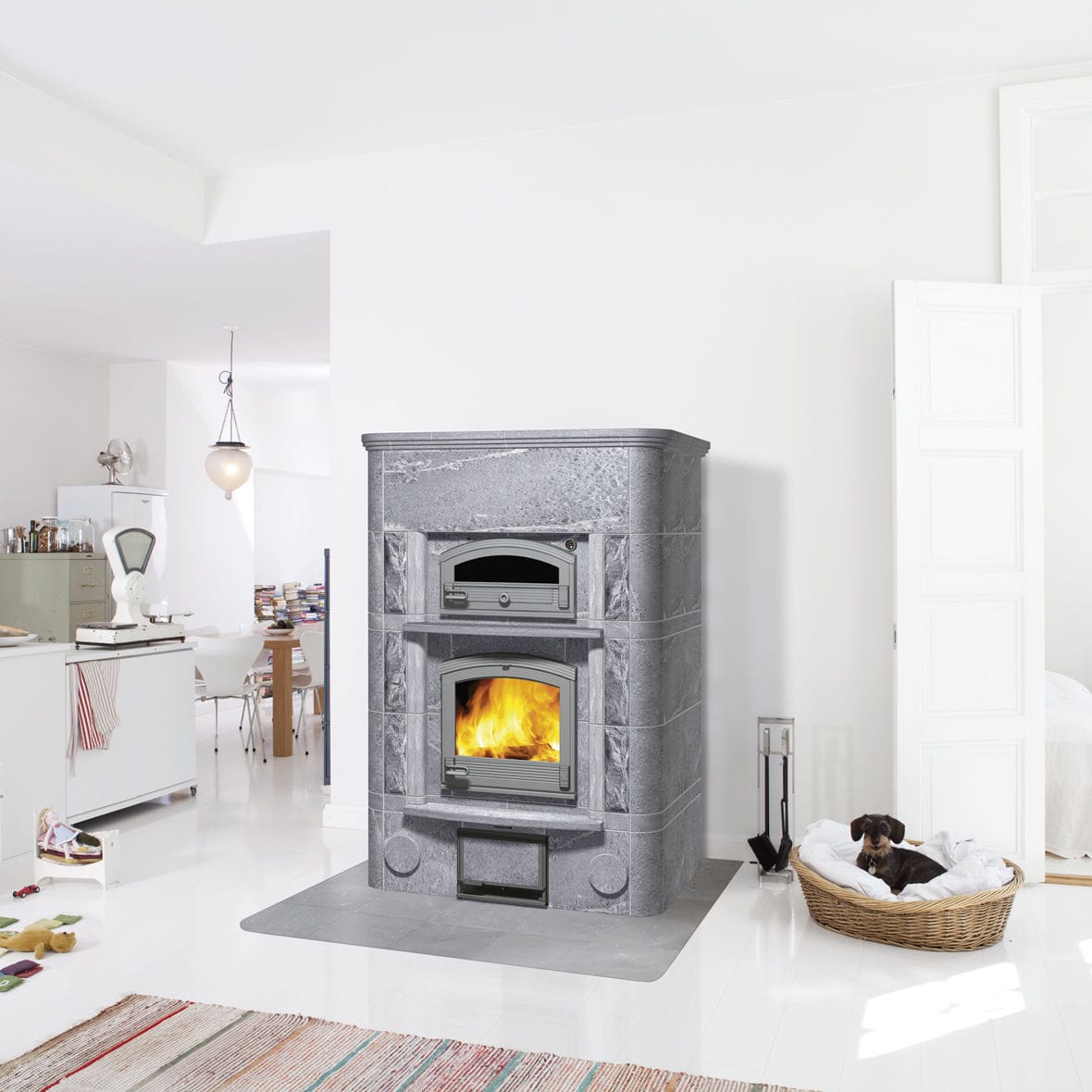 Estufa de leña - TLU2450/1 - TULIKIVI - tradicional / de esteatita