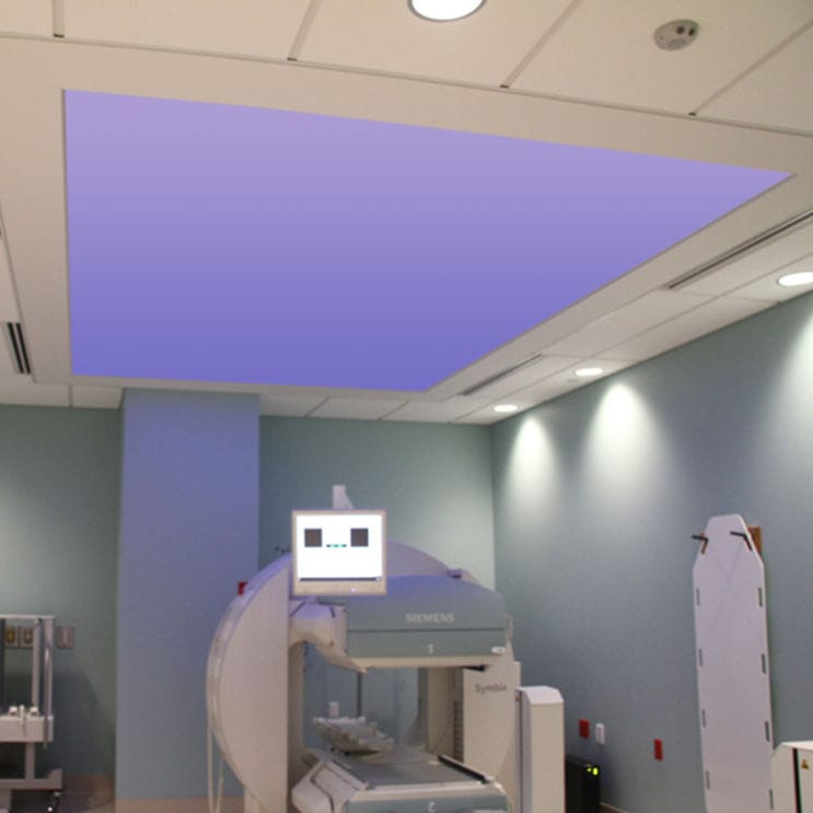 Falso techo de PVC / tipo panel / en losas / acústico - BIOPRUF - Newmat