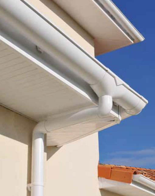 Canalón de PVC VODALIS Nicoll semirredondo