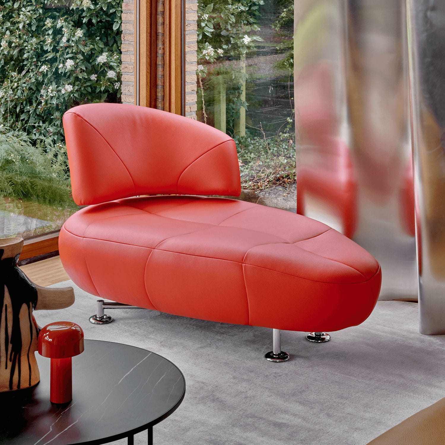 Chaise longue contemporánea Kikko Leolux Global bv de tejido / de