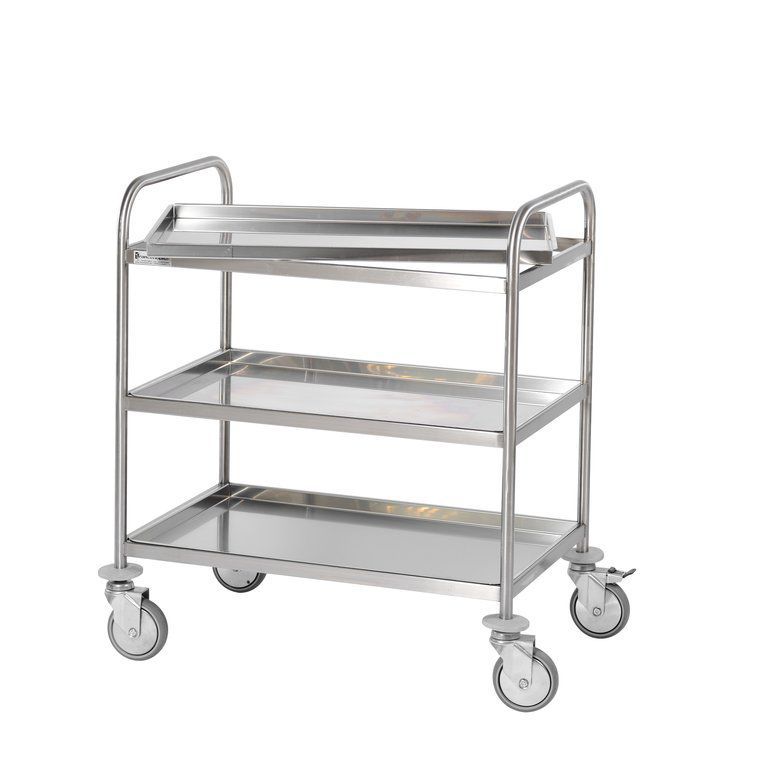 VidaXL Carrito De Cocina Acero Inoxidable – 16 Bandejas, 38x55x163 Cm, Ruedas Giratorias Con Frenos, Para Hostelería