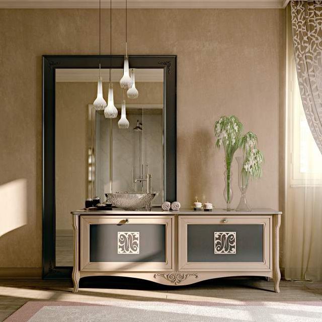 Mueble de lavabo de pie - SIENA : CLASSIC - ARCARI ARREDAMENTI - de