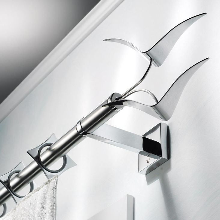 Barra para cortina de acero inoxidable