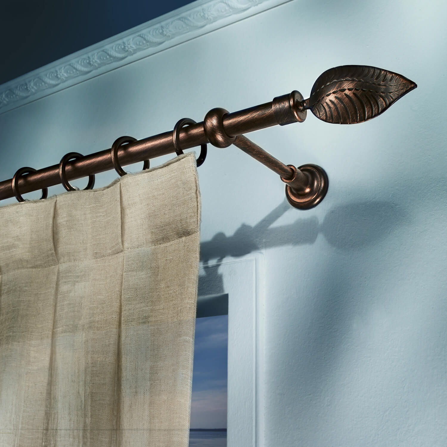 Barras De Cortina De Madera MERIVILLE Barra De Cortina Telescópica De Doble  Ventana De 2.54 Cm De Diámetro, 48 Pulgadas A 84 Pulgadas, Oro Real Barras  De Cortinas Para Ventanas, image size:1500x1500