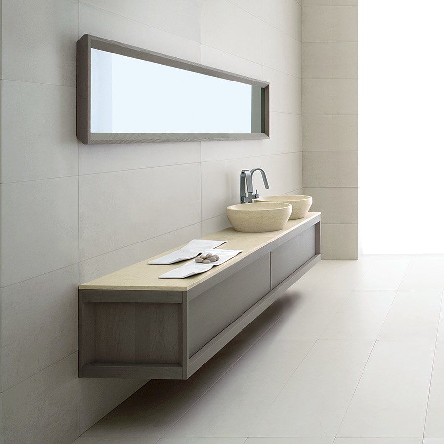 Mueble de lavabo doble - DOGI MINK - GD Arredamenti - suspendido / de