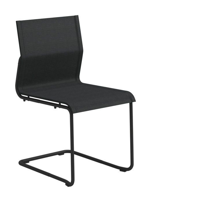 Silla de jardín contemporánea / con reposabrazos / apilable