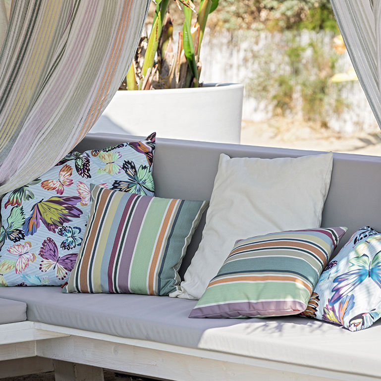 Tela de tapicería - VANESSA - MISSONI HOME - de rayas / multicolor