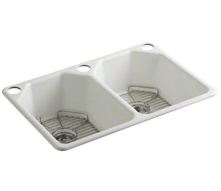 Fregadero de 2 cubetas - KALLISTA - L20305-00 - KALLISTA - sin