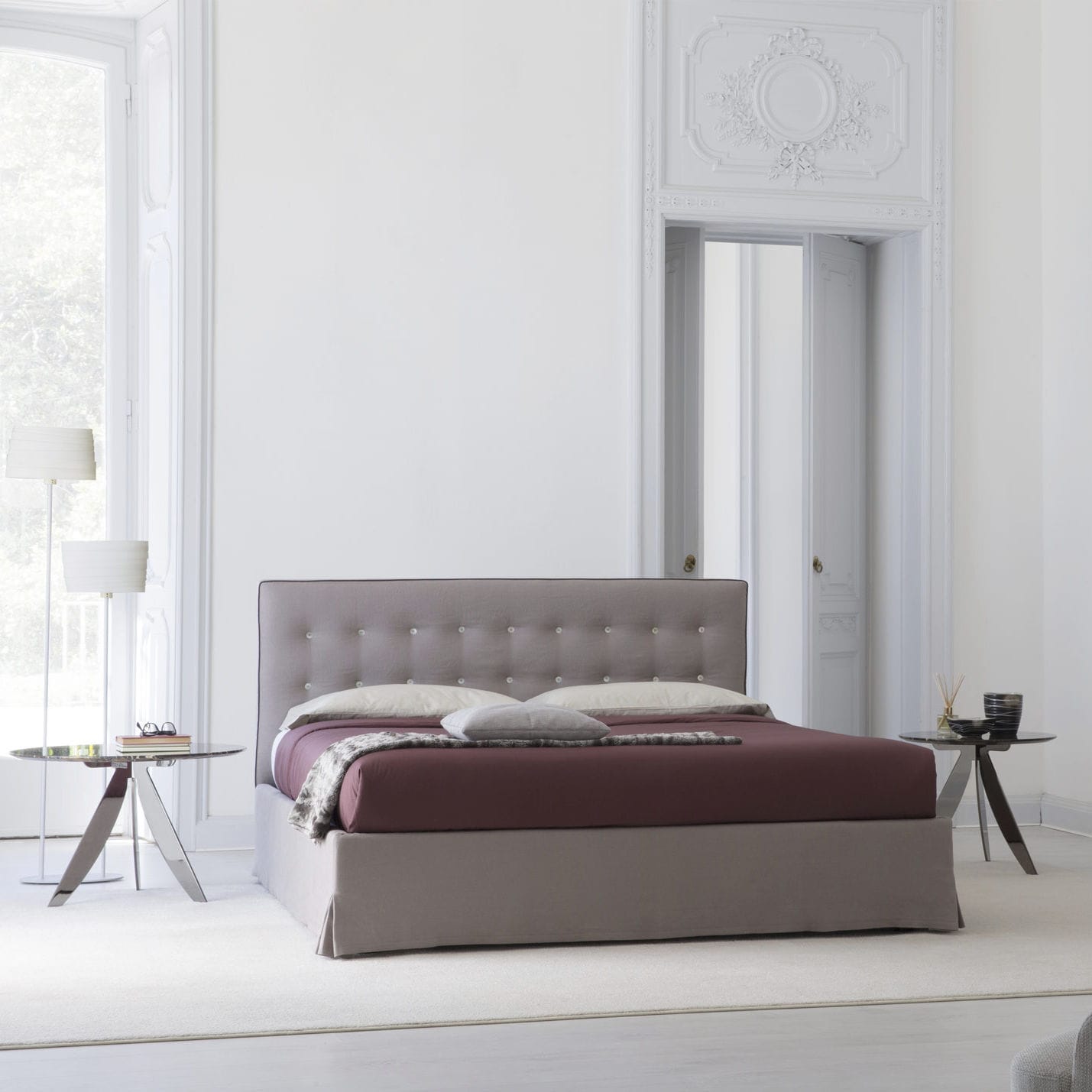 Cama de matrimonio - MARAIS - BERTO SALOTTI - contemporánea / con