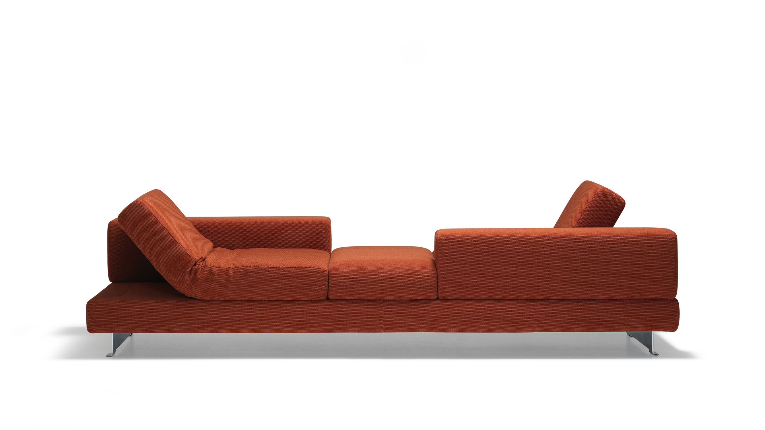 Sofá de diseño minimalista 1151 LAX Intertime marrón / de tejido