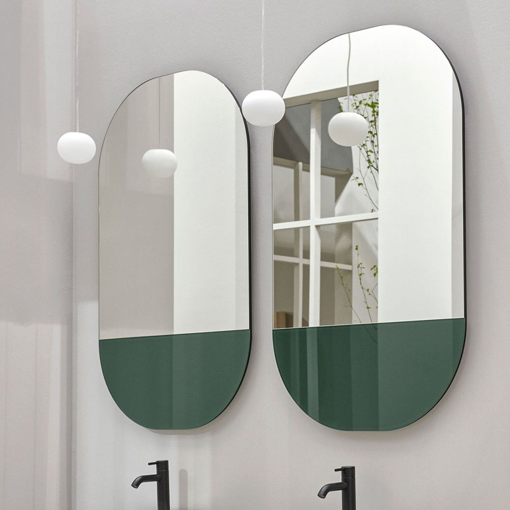 Espejo de pared - EOS C - Ceramica Cielo - contemporáneo / ovalado