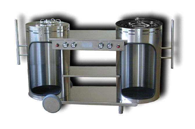 Cocina de acero inoxidable - BONGOS : KBQ S40 - Emme Group - móvil / de