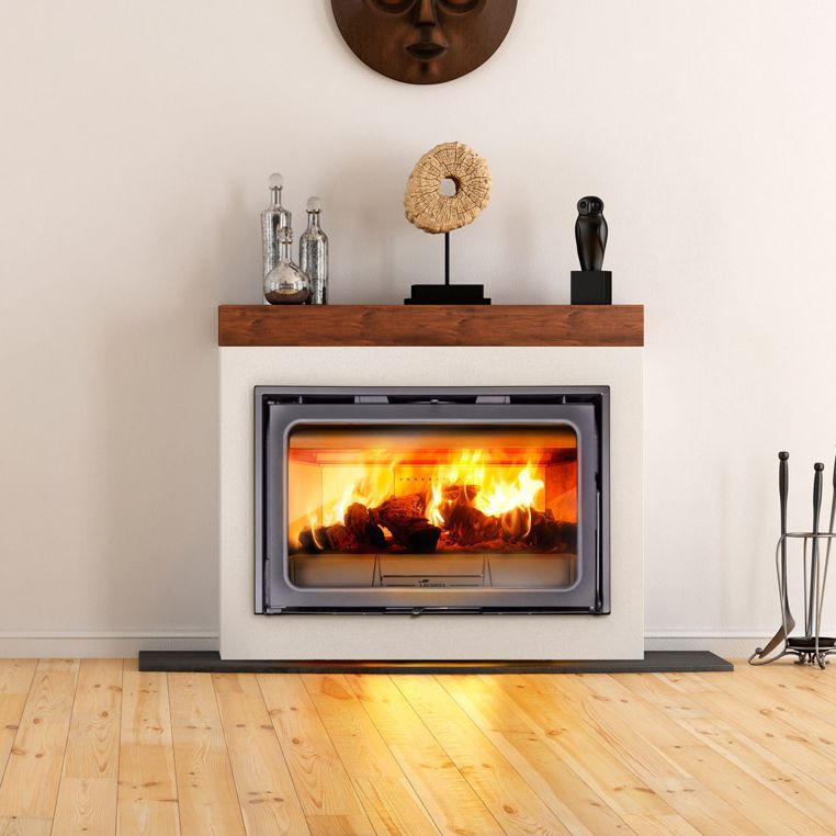 Chimenea de leña - IV-800 - Lacunza - contemporánea / hogar cerrado