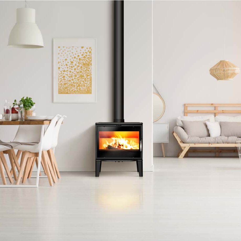 Estufa de leña - BIARRITZ - Lacunza - de hierro fundido / 5 kW...10 kW