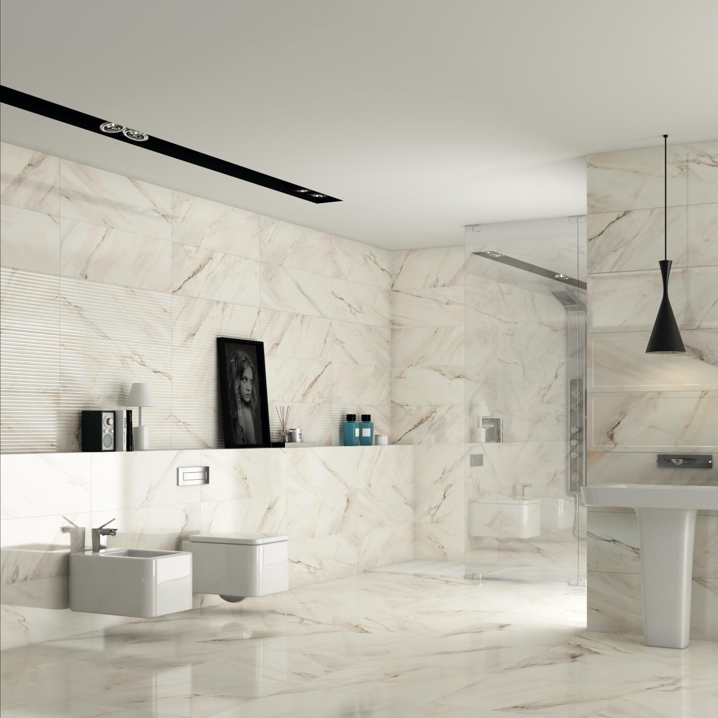 Baldosa de interior CALACATTA Roca Tile de baño / para salón