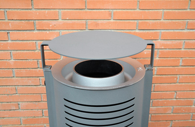 Cubo de basura público - GRUSS - Escofet - empotrable / de acero